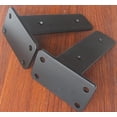thumbnail image 4 of 8 Pack - 5 inch Black Hidden L Shelf Bracket (1/5 Inch Thicked) Iron Floating Shelf Brackets Rustic Industrial Metal Brackets for Shelf Support, 4 of 7