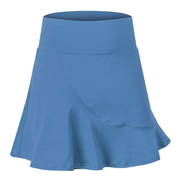 Clearance under 10.00 LYXSSBYX Womens Skirts and Dresses Clearance Women's Sports Short Skirt Loose Fake Two-piece Anti-peep and Quick-drying Running Fitness Culottes Tennis Skirt