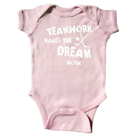 

Inktastic Hockey Teamwork Gift Baby Boy or Baby Girl Bodysuit