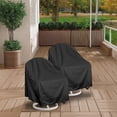 thumbnail image 3 of 2 Pcs Housse de Chaise de Loisirs Rotative Extérieure Imperméable Housse de Protection pour Meubles 30*34*38.5 Pouces, 3 of 9