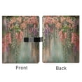 thumbnail image 2 of Leather Notebook with Pen Holder Writing Notepad Includes 100 Pages Lined Journal Enchanted Flowers Painting, 2 of 6