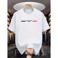 thumbnail image 2 of Camiseta informal de cuello redondo para hombre, estampado "Dream Maker Paris", manga corta de verano, ropa deportiva y de ocio de moda, camisetas informales., 2 of 7