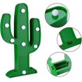 thumbnail image 3 of Luz De Noche Led Luz De Cactus Led Lámpara De Mesa Luz Para Habitación De Niños Dormitorio Regalo Fiesta Decoraciones Para El Hogar Verde, 3 of 5