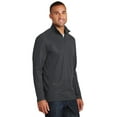 thumbnail image 4 of Port Authority Pinpoint Mesh 1/2 Zip-S (Battleship Grey), 4 of 6