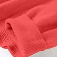 thumbnail image 5 of Cozy Sweaters for Women Long-Sleeve Lightweight Crewneck Sweater Vermilion S, 5 of 5