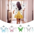 thumbnail image 1 of Butterfly Wings - Girls Fairy Wings - Butterfly Nylon Wings - Sparkling Sheer Angel Wings Butterfly Wings With Magic Wand A heqiyong LED, 1 of 2