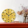 thumbnail image 2 of 10 Inch Mardi Gras Wall Clock, Silent Non Ticking Battery Operated Round Clock for Kitchen Office School Home Decorative, 2 of 7
