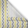 thumbnail image 3 of Ambesonne Grey Chevron Kitchen Curtains, Soft Lines Triangles, 55"x45", Pale Yellow and White, 3 of 3