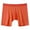 Orange, variant on Posijego Men's Underwear Boxer Briefs Elastic Waist Comfort Breathable Boxers No Fly Underpants for Men