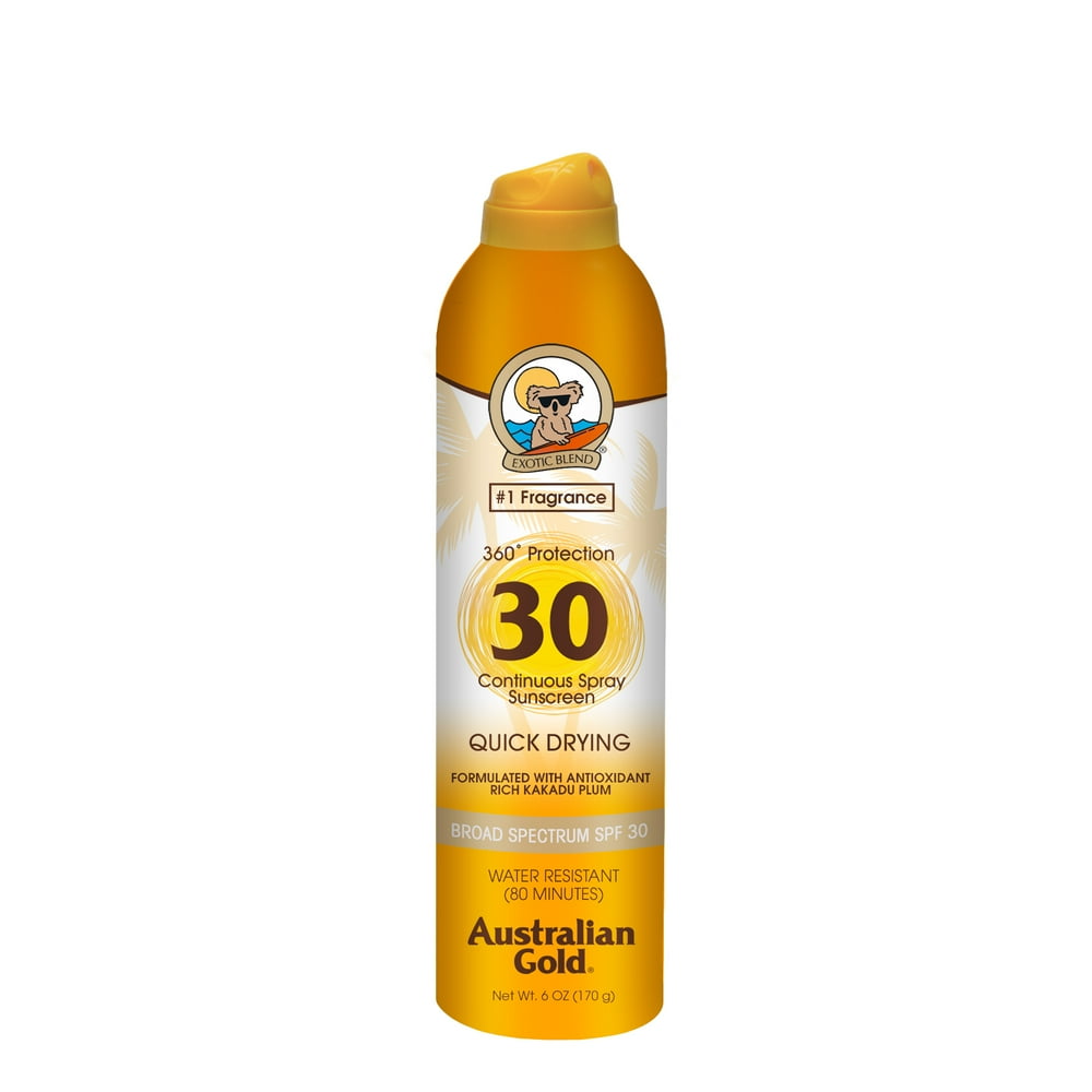 Continuous Spray High Strength Sunscreen Australian Gold SPF30 Plus