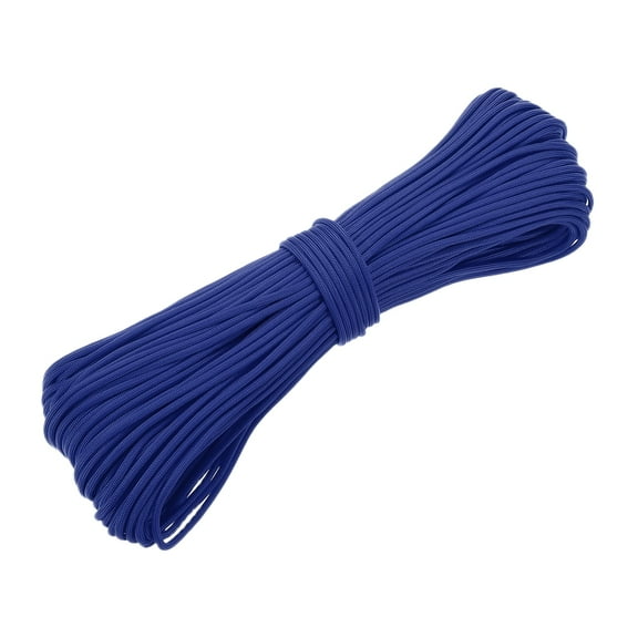 Uxcell 550lb Paracord Rope 200ft, 4mm Tent Rope, 7-Strand Core Heavy Duty Cord for Outdoor Use Navy Blue