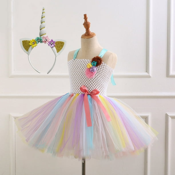 Unicorn Dress 03 Set# Unicorn Dress For Girls Christmas Party