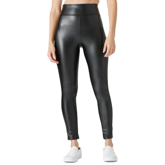 Lucky Brand Women’s Vegan Leather Legging, Jet Black, X-Large