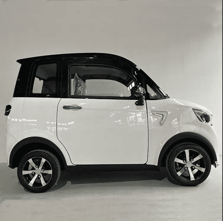 RoadMaster X-1000 Four Wheels Enclosed Electric Mobility Vehicle Adult Senior Two Seat Cabin Scooter Long Range Climate Control White