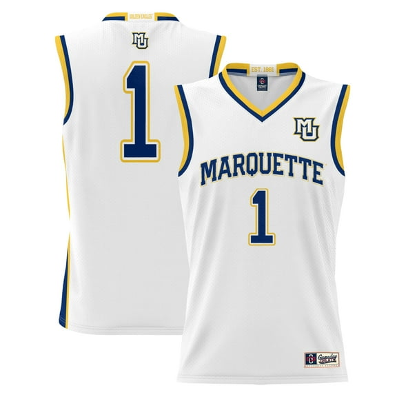 Youth GameDay Greats White #1 Marquette Golden Eagles Lightweight Basketball Jersey