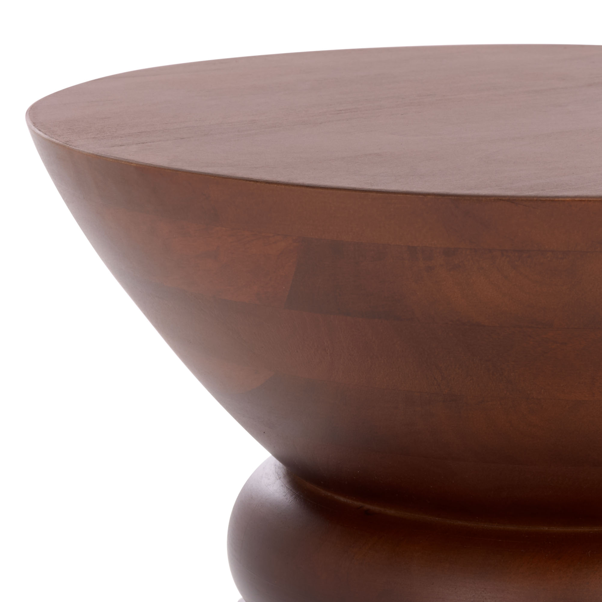 Safavieh Ignacio Modern Wood Round End Table, Walnut