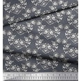 thumbnail image 3 of Soimoi Cotton Voile Fabric Floral Block Printed Fabric 1 Yard 42 Inch Wide, 3 of 3