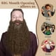 thumbnail image 5 of Disfraz de barba falsa de 45 cm de largo para cosplay de mago de Halloween, 5 of 9