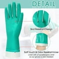 thumbnail image 3 of 20 Pairs Chemical Resistant Gloves Heavy Duty Nitrile Gloves Thick Work Cleaning Resist Household Acid, Alkali Gloves (Large), 3 of 8