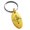Gold, variant on Stainless Steel Sacred Geometric Compass Engraved Small Oval Charm Keychain Keyring