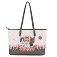 thumbnail image 4 of ZUXONGSY Cat Rose Print Handbag for Women PU Leather Travel Purse Trendy Top Handle Satchel with Zippered for Work Dating, 4 of 6
