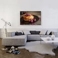 thumbnail image 2 of ARTCANVAS Pancakes With Berries Home decor Canvas Art Print - Size: 40" x 26" (0.75" Deep), 2 of 9