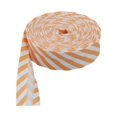 thumbnail image 1 of Injueey Cinta de encuadernación al bies de un solo pliegue para acabados de bordes precisos y duraderos Cinta al bies de algodón de moda Tela de costura y artesanía rayas naranjas, 1 of 6
