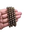 thumbnail image 5 of Copper Hematite Mala Beads 108 Buddhist Prayer Beads Japamala, 5 of 5