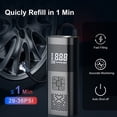 thumbnail image 3 of Bomba Inflable Mini Compresor Aire para Automóvil 12V 150PSI Digital 2000mAh * 3 Inflador Neumáticos Inalámbrico Pantalla LED Recargable Bicicleta Barco, 3 of 9