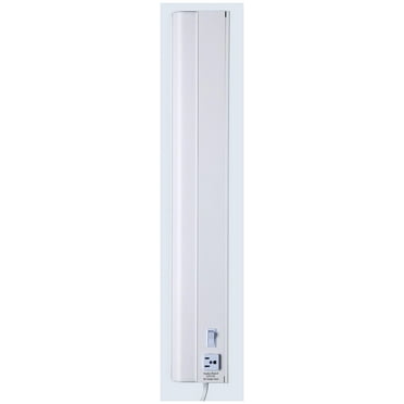 KioJJp G9124P-T8-WH-I 24" Fluorescent Under Cabinet Light Bar With Outlet
