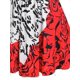 thumbnail image 4 of Talla grande Twisted Resumen Imprimir Cami Vestido sin espalda Rosegal Vestidos casuales de talla grande, 4 of 5