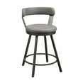 thumbnail image 2 of OakvillePark Belmar Swivel Counter Height Barstool (Set of 2), Gray, 2 of 6