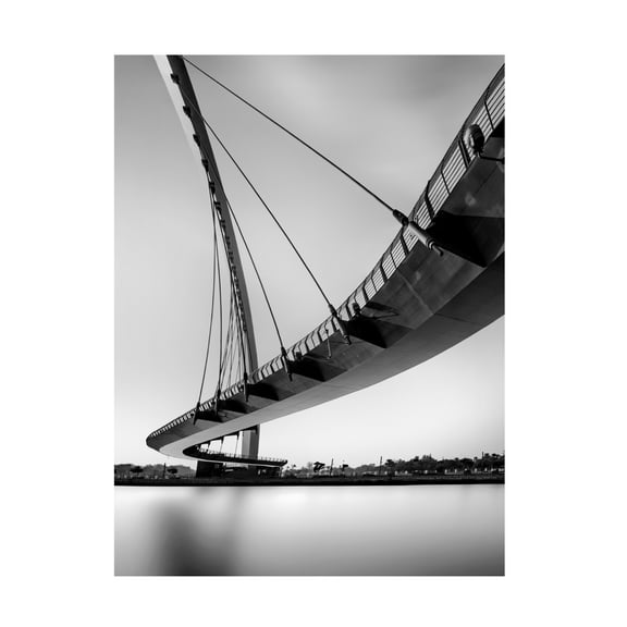 Canvas Wall Art - Ahmed Thabet 'Tolerance Bridge' Wall Art for Living Room, Bedroom, or Office Décor by Trademark Fine Art - 14 x 19 Inches