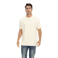 thumbnail image 6 of Zfeel Short Sleeve Heavyweight T-Shirt, Men's 100% Cotton Crewneck Blank Tee, Bone, S, 6 of 6