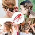 thumbnail image 4 of Hair Styling Tools, French Braiding Tools, 3pcs Hair Loop Styling Tool with 1pcs Rat Tail Comb for Girls and Women, Lightweight Durable Environmentally Friendly Plastic Hairdressing Set, 4 of 4