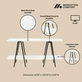 thumbnail image 4 of Manhattan Comfort Celine Side Table Console from Engineered Wood in White, 4 of 6