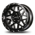thumbnail image 3 of 18x9 Mudder Trucker MT859 Mutiny Satin Black 5x127 5x5 ET-12 wheel rim, 3 of 5