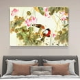 thumbnail image 4 of Chinese Style Flower And Bird Painting Lotus Decorative Painting Canvas Poster Bedroom Decor Sports Landscape Office Room Decor Gift,Frame-style,12x18inch(30x45cm), 4 of 8