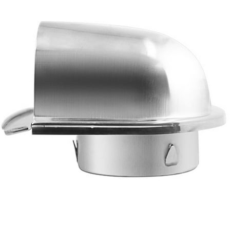 

4Inch 100mm Waterproof Stainless Steel Vent Vent Hood Anti-Corrosion Exhaust Extractor for Wall Air Outlet Cover D