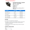 thumbnail image 2 of Rear Wheel Hub Assembly - Compatible with 1993 - 1997 Volvo 850 1994 1995 1996, 2 of 2