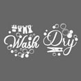 thumbnail image 3 of Laundry Room Wall Stickers Wash and Dry Vinyl Wall Decals Washing Machine Art Wash Room DIY Decoration Hang Out to Dry Print for Washing Machine Laundry Rooms Decor White 1pc, 3 of 9