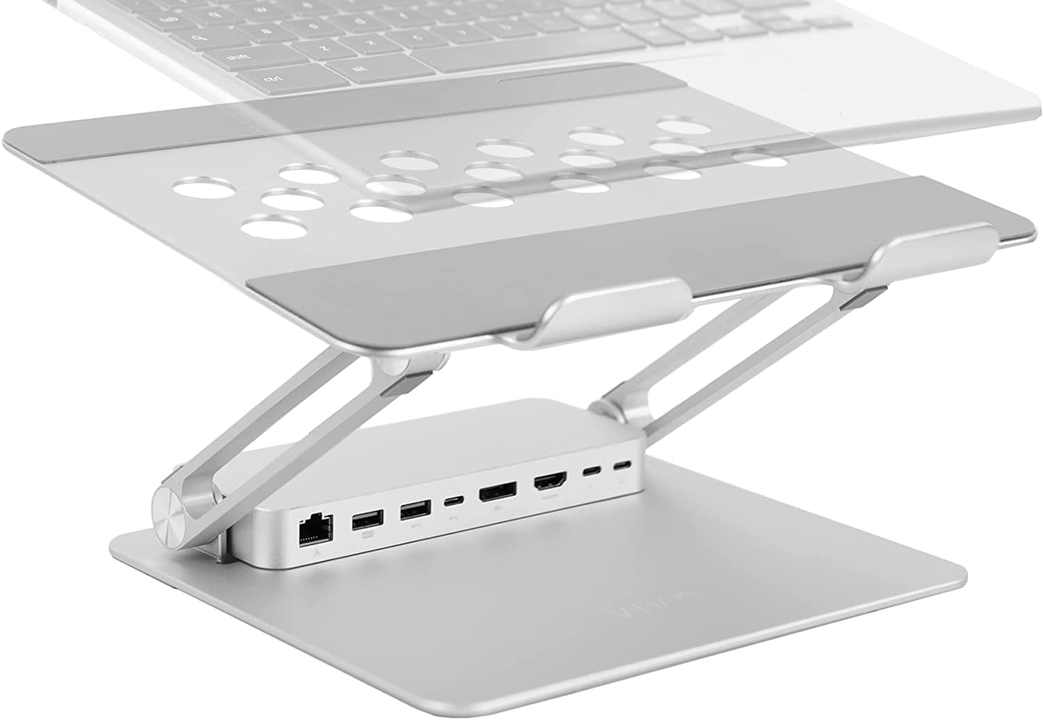 Universal 11 x 9 inch Height Adjustable Ergonomic Laptop Riser Docking