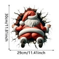 thumbnail image 3 of Pegatinas divertidas de Papá Noel para Navidad Decoración para ventanas de cristal Pegatinas decorativas para paredes Papel pintado autoadhesivo, 3 of 8