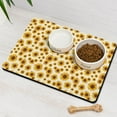 thumbnail image 3 of Summer Boho Sunflower Pet Food Pad - Absorbent Dog Food Spill Mat with Country Floral Theme, Easy Clean, 3 of 5