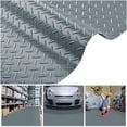 thumbnail image 3 of Yescom Garage Floor Mat 9x4 Ft Anti-slip Diamond Parking Protect Cover Roll Under Car Motorcycle Gym PVC Flooring 2 Pack, 3 of 11