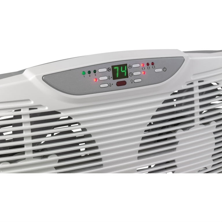 Lasko 3-Speed Electrically Reversible Twin Window Fan with Remote Control,  W09550, White - Walmart.com