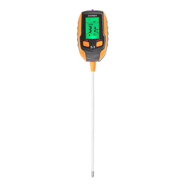 Medidor de prueba de suelo multifuncional con indicador de ácido 4/5 en 1 para campo (4 en 1)