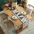 thumbnail image 4 of Christmas Table Runner Buffalo Plaid Xmas Trees Snowflakes Runner for Table Kitchen Dinning Table Decoration for Home Farmhouse Party Seasonal Winter Holiday Christmas Decor 13x36 Inch, 4 of 6