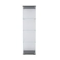 thumbnail image 4 of 4-Shelf Glass Display Cabinet with Glass Doors,Floor Standing Curio Bookshelf Collection Display Case for Living Room Bedroom Office,Black, 4 of 6