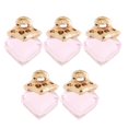 thumbnail image 2 of 5pcs Brillante Cristal Colgante de Collar Joyería de Estéreo Cuadrado Colgante Artesanal DIY para Ropas Rosado CUTICAT Square Bead Pendant, 2 of 7